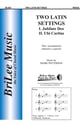 Two Latin Settings SSA choral sheet music cover